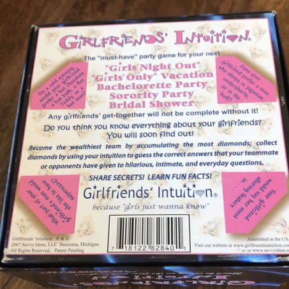 Girlfriends Intuition Game Girls Night Party Game - Picture 2 of 3